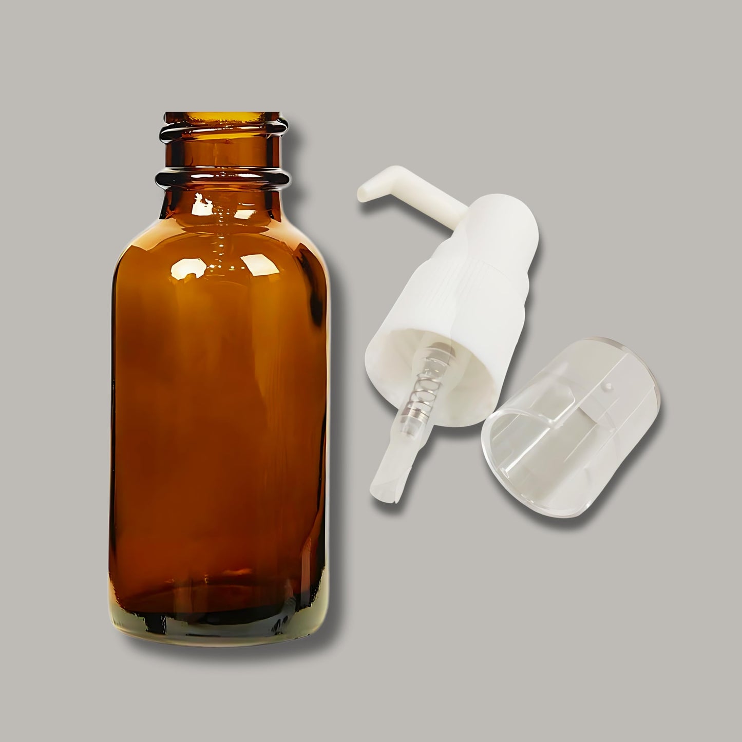 One Drop Amber Glass Empty Sprayer Bottles| White Nozzle Mist Sprayer with Cover for Oral, Nasal, & Ear| Refillable for Essential Oils, Colloidal Silver, Water Based Applications|15ml(1oz)10-Pack