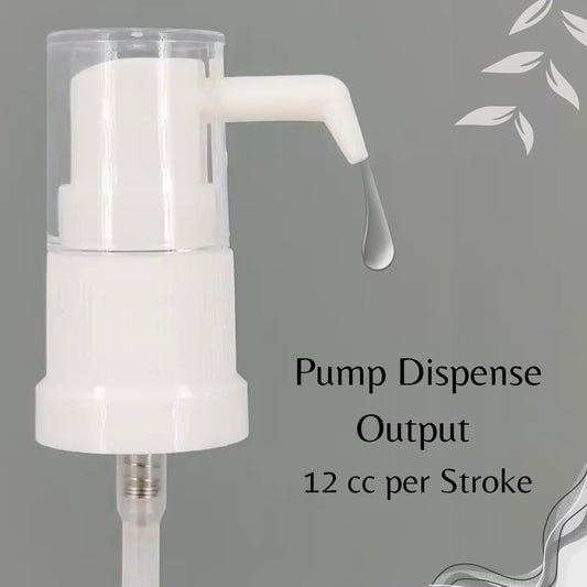 Lal Wonders White Long Nozzle Oral Pump | Fine Mist Spray Dispenser for Essential Oils, Water Based Applications | Versatile Oral Swivel Pump Top | Reuse Replacement Cap for 15ml Amber Bottles