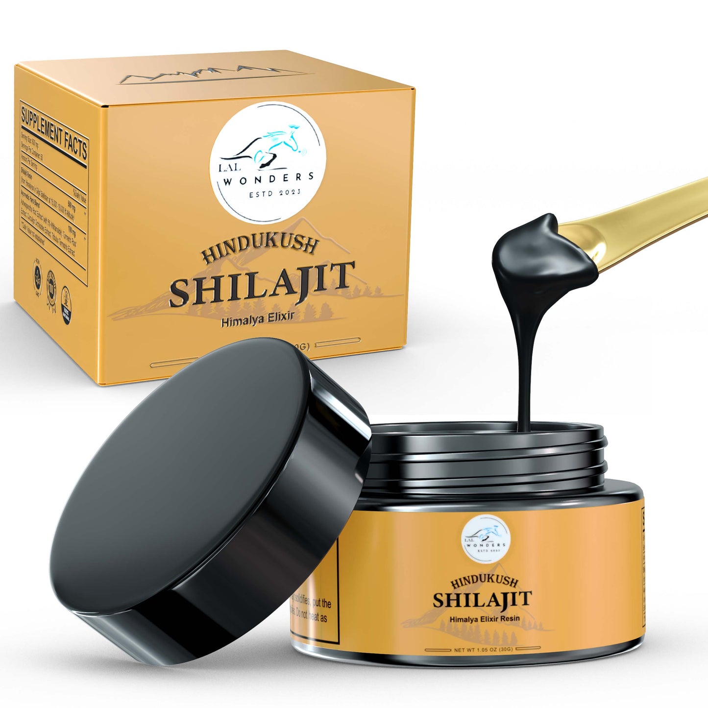 Shilajit Mineral Resin |100% Gold Grade Shilajit |Pure Supplement with Fulvic Acid & Trace Minerals for Immunity & Energy Support|30 Grams
