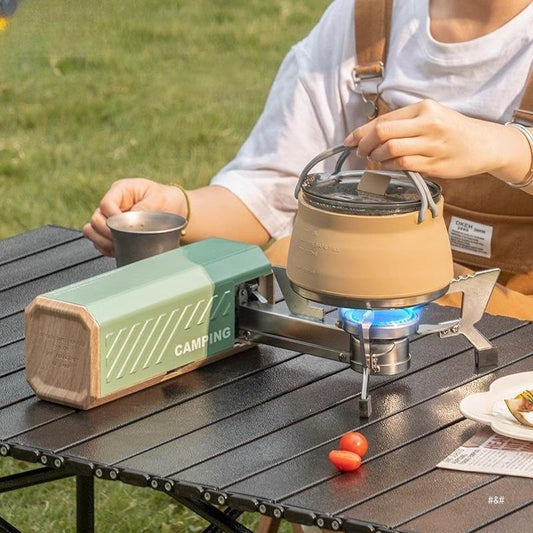 Lal Wonders Portable Camping Stove Propane 1400W Gas Stove Collapsible Backpacking Stove for Indoor Outdoor Cooking Hiking and Picnic