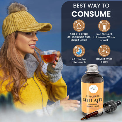 Shilajit Mineral Drops | Shilajit Supplement for Men Women with Trace Minerals | Immune Support,, Energy Boost & Wellness Drops|